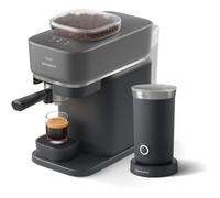 Expresso Baristina noire avec mousseur à lait