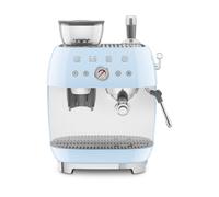 Smeg Machine à expresso EGF03PBEU – Broyeur intégré, Thermoblock, Buse vapeur, Bleu clair