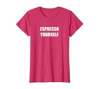 Expresso toi-même T-Shirt, Femme, Rouge Chiné, L