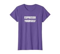 Expresso toi-même T-Shirt, Femme, Violet Chiné, L