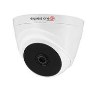 ExpressOne Caméra de vidéosurveillance intérieure 2MP HD avec tourelle CVI - Objectif grand angle de 2,8 mm, vision nocturne infrarouge 20 m, HDCVI, Smart IR, détection de mouvement, caméra de