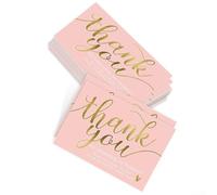 Exprimez vos remerciements avec ce lot de 50 cartes de remerciement pour soutenir ma petite entreprise