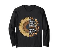 Exprimez Votre Esprit même si Votre Voix secoue Le Tournesol Manche Longue