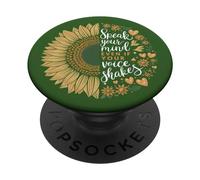 Exprimez Votre Esprit même si Votre Voix secoue Le Tournesol PopSockets PopGrip Adhésif