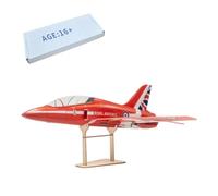 ExPrismarx Avion télécommandé, mini Flèche rouge F-15 2,4 G 3 canaux multi-protocole RC avec moteur, cadeau pour adultes débutants (kit version unique)