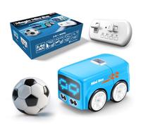 ExPrismarx Mini bus télécommandé, voiture télécommandée multimode 2,4 G avec démo automatique, fonctions de suivi et d'évacuation, effets audio et voix double langue, véhicule télécommandé pour jeunes