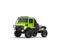 ExPrismarx Modèle de voiture d'escalade télécommandée à l'échelle 1/18 2,4 G 4 WD 4 CH RC Rock Crawler avec lumières LED, modes à double vitesse, véhicule tout-terrain télécommandé, pour adultes et