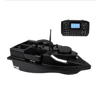 ExPrismarx ZV9 Bateau d'appât RC 25 000 mAh 4 compartiments GPS avec télécommande de 500 m avec charge de 2 kg et coupe-vent de nuit, idéal pour la livraison d'appâts et la pêche à la carpe