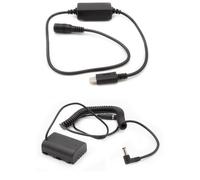 ExPro adaptateur secteur USB-C avec batterie factice pour Panasonic DMW-BLF19E