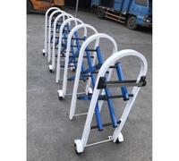 exproyzk Barrière de sécurité Extensible, Barrières de Circulation réglables, Portail d'isolation pour allée, Clôture de Jardin, Acier Inoxydable(Blue,1.5x8m)