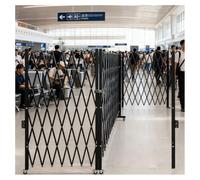 exproyzk Barrière de sécurité Pliable Barrière Extensible avec roulettes Clôture Mobile pour entrepôt, Garage, allée(79"x138")