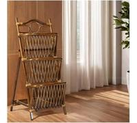exproyzk Bibliothèque Pliable Grande bibliothèque d'angle en Bois et Support pour Plantes Étagère échelle pour Chambre et Salon