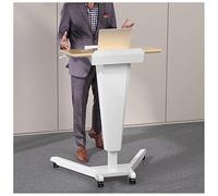 exproyzk Bureau Mobile pour Ordinateur Portable, Support à Hauteur réglable Bureau Mobile pour Ordinateur Portable avec roulettes(Natural)