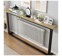 exproyzk Console, Table Étroite pour Radiateur, Étagère Longue pour Dos De Canapé, Étagère en Bois À Placer Derrière Le Canapé, Table D'appoint pour Entrée Ou Chevet(Wooden,140X20X90CM)