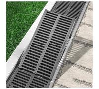 exproyzk Crépine de Drainage en polymère Couvercle de caniveau extérieur pour Descente de gouttière, égout, Cour, clôture, Ferme, sous-Sol(50x50x4cm)