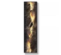 exproyzk Décoration murale LED, Art mural abstrait pour porche, Peinture décorative murale, Sculpture murale avec télécommande(#A,120x30cm)