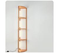exproyzk Étagère d'angle avec éclairage LED, Lampadaire avec étagères, Support à Fleurs Grand lampadaire pour Salon, Chambre, Bureau, Salle à Manger(Corners,29x162cm/5000K)