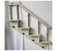 exproyzk Étagère Murale pour escalier, Support à Plantes Étagère Murale rétro pour Ranger des Objets dans Les escaliers Décoration de Jardin(White Right)