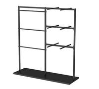 exproyzk Étagères métalliques pour sous-vêtements, Porte-Soutiens-Gorge, Cintre pour Maillots de Bain, Étagère pour vêtements, écharpes et Gants(Zwart,150x40x130cm)