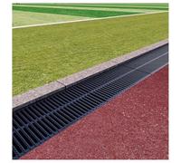 exproyzk Grilles de caniveau en Plastique Paquet de 1 Couvercle de caniveau extérieur pour Descente de gouttière, égout, Cour, clôture Ferme sous-Sol(50X40X3CM)