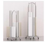 exproyzk Lot de 1 Porte-cintres, Organiseur de cintres pour Placard et buanderie, Support pour cintres(Silver,130x30x35cm)