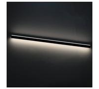 exproyzk Main Courante d'escalier avec Supports muraux, Kit Complet de Main Courante à LED, Main Courante d'escalier pour l'intérieur et l'extérieur, Aluminium (Couleur : Zwart, Taille : 39.3"/1m)