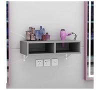 exproyzk Meuble de Rangement Mural pour Salon de Coiffure, casiers de Rangement pour Salon de beauté, Spa, Salon de Coiffure, Maison et Salle de Bain(Grey,50x30x16cm)