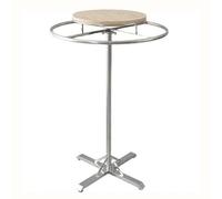 exproyzk Portant à vêtements Présentoir à vêtements Rond Portant à vêtements Suspendu sur Pied avec Plateau pour vitrines de Vente au détail et buanderies(70x150cm)