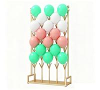exproyzk Présentoir à Ballons Double Face Support Mural pour présentoir en Forme d'éolienne, idéal pour la Vente au détail et Les expositions(Gold)