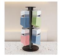 exproyzk Présentoir à Chaussettes, présentoir Rotatif pour Magasin, présentoir de comptoir réglable pour Bijoux, Chaussettes et étuis de téléphone(Zwart,Round)