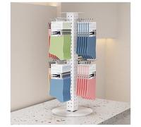 exproyzk Présentoir à Chaussettes, présentoir Rotatif pour Magasin, présentoir de comptoir réglable pour Bijoux, Chaussettes et étuis de téléphone(Blanc,Round)