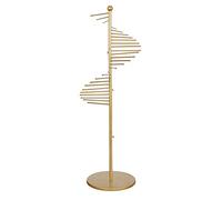 exproyzk Présentoir à Foulards, Support à Foulards en Spirale, Support à Hijab pour Magasin de vêtements, Commerce ou Maison, Gain de Place(Gold,150x42cm)