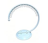 exproyzk Présentoir À Lingerie Métallique, Support De Présentation pour Chaussettes, sous-vêtements, Soutiens-Gorges Et Lingerie - Portant Circulaire pour Boutiques, Marchés(Blanc)