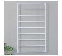 exproyzk Présentoir à Rubans en métal, présentoir à Cravates et Foulards, Organiseur de Rangement pour bobines, pour Atelier de Bricolage, Fleuriste ou pâtisserie.(Blanc,9-Tier/70x120cm)