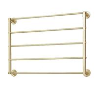 exproyzk Présentoir à Rubans en métal, présentoir à Cravates et Foulards, Organiseur de Rangement pour bobines, pour Atelier de Bricolage, Fleuriste ou pâtisserie.(Gold,5-Tier/90x60cm)