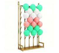 exproyzk Présentoir de Vente au détail Panneau Mural avec Base, Présentoir métallique pour Foire Artisanale, présentoir de Vente au détail, Simple Face(Gold)