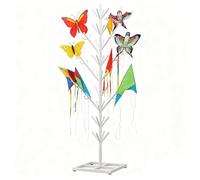 exproyzk Présentoir pour Sapin, Piliers pour Moulin à Vent et Ballons Présentoir pour Foire Artisanale, présentoir pour Commerce de détail(Blanc,160x40cm)