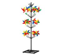 exproyzk Présentoir pour Sapin, Piliers pour Moulin à Vent et Ballons Présentoir pour Foire Artisanale, présentoir pour Commerce de détail(Zwart,130x40cm)