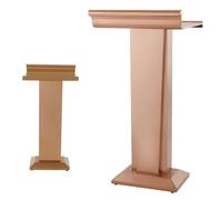 exproyzk Pupitre métallique Portable en Acier Inoxydable pour églises, salles de Classe, Mariages et conférences(Rose Gold)