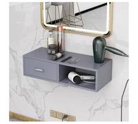 exproyzk Rangement pour Accessoires de Coiffure Meuble de Coiffure Mural Organiseur de comptoir pour Salle de Bain(Grey,70x30x16cm)