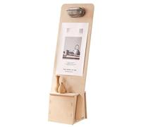 exproyzk Support de Panneau de Bienvenue en Bois avec éclairage - Support de Panneau - Présentoirs de menus(Natural,120x49x31cm)