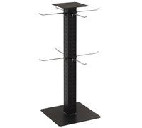 exproyzk Support de présentation Rotatif Rangement et présentation de Produits pour magasins Support de comptoir réglable pour Bijoux, Chaussettes, étuis de téléphone(Zwart,Square)