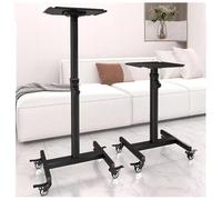exproyzk Support de projecteur à roulettes - Hauteur réglable - Support de projecteur sur roulettes pour canapé, Table de Chevet, réunion(70~110cm)