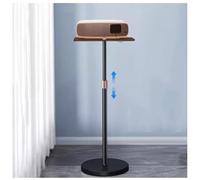 exproyzk Support de projecteur Robuste Support au Sol d'une capacité de 10 kg Hauteur réglable pour Home cinéma et présentations Professionnelles(Zwart)