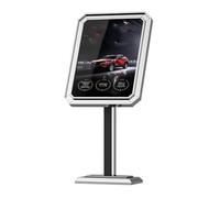 exproyzk Supports d'enseignes Robustes Support sur Pied Porte-Affiches - Acier Inoxydable(Silver)