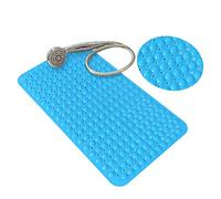 exproyzk Tapis De Baignoire，Tapis De Sécurité Ventouse Antidérapant Trou De Drainage Soulager La Fatigue Plastique Coussin De Pied, 8 Sortes, 9 Tailles(Blue,78x38cm)
