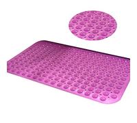 exproyzk Tapis De Baignoire，Tapis De Sécurité Ventouse Antidérapant Trou De Drainage Soulager La Fatigue Plastique Coussin De Pied, 8 Sortes, 9 Tailles(Mauve,78x38cm)