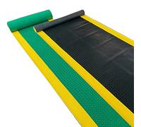 exproyzk Tapis de Sol pour Garage, Tapis en Caoutchouc PVC, Épaisseur de 3mm Revêtement de Sol en Rouleau pour Garage et entrepôt(Zwart,1.2x2m/3.9x6.6ft)