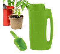 Exputateur de sel : disperseur de transmission, extension réglable | 2L (1,5 kg) Capacité Disperseur de pelouse et de jardin, bouteille d'engrais portable avec émetteur de cuillère pour fertili