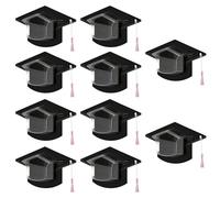 EXQIOUR 1/10/30/5 décorations de fête de remise de diplôme avec dôme à bonbons et pompons assortis pour événements mémorables fournitures scolaires